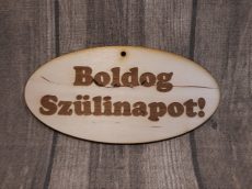 Boldog Szülinapot OválTábla 15 - Ovális 15,0x7,5cm (A11)