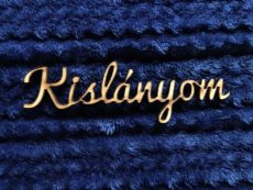 Kislányom felirat 10.0x3.1cm